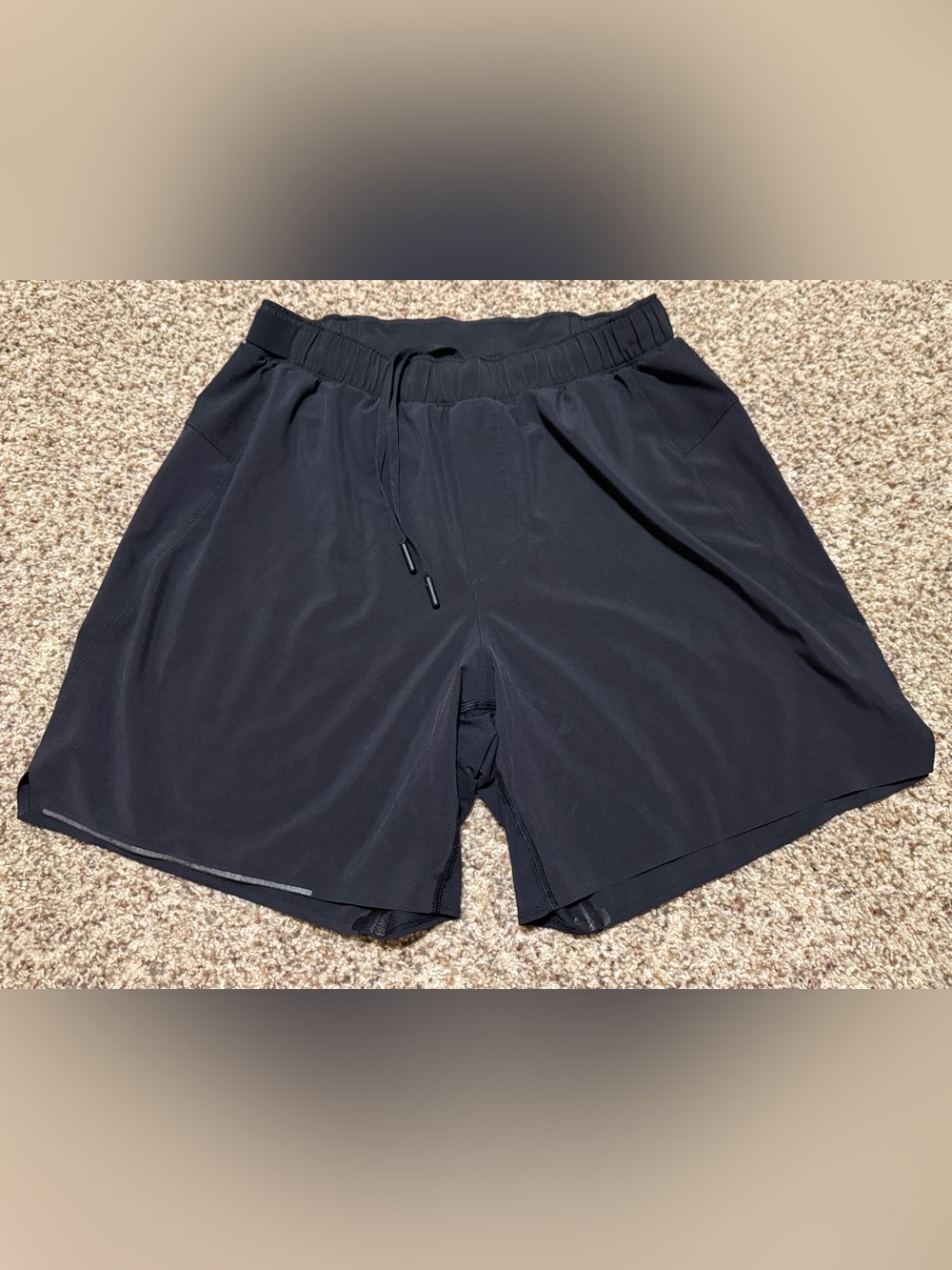 lululemon athletica Black Athletic Running Shorts- Liner Removed Mens Small